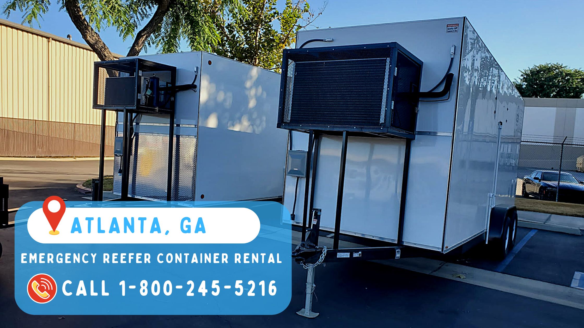 Emergency reefer container rental in Atlanta