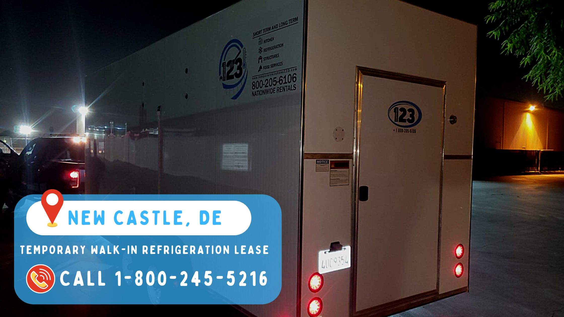 Temporary Walk-In Refrigeration Lease in New Castle