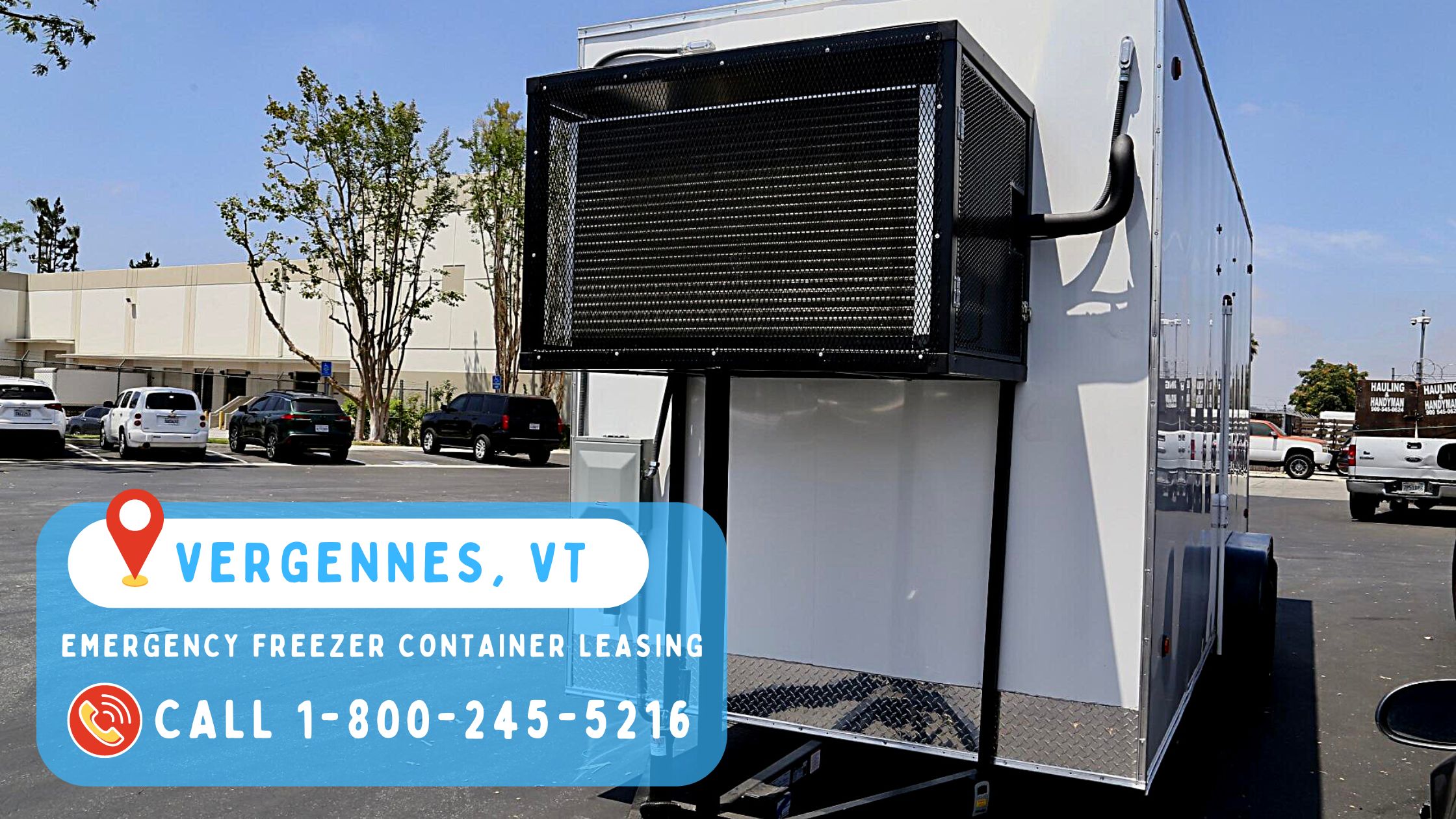 Emergency Freezer Container Leasing in Vergennes